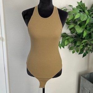 Free People High Neck Bodysuit with Snap Closure - Size M